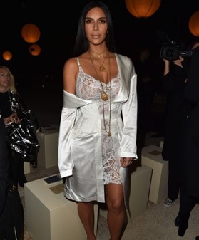 Kim Kardashian in lingerie